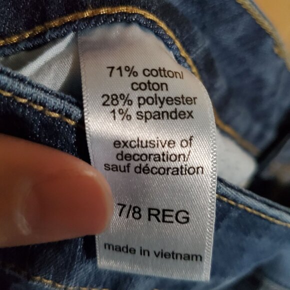 Maurices Jeans Womens 7/8 Blue Straight Leg Mid Rise Stretch Denim - Picture 3 of 12